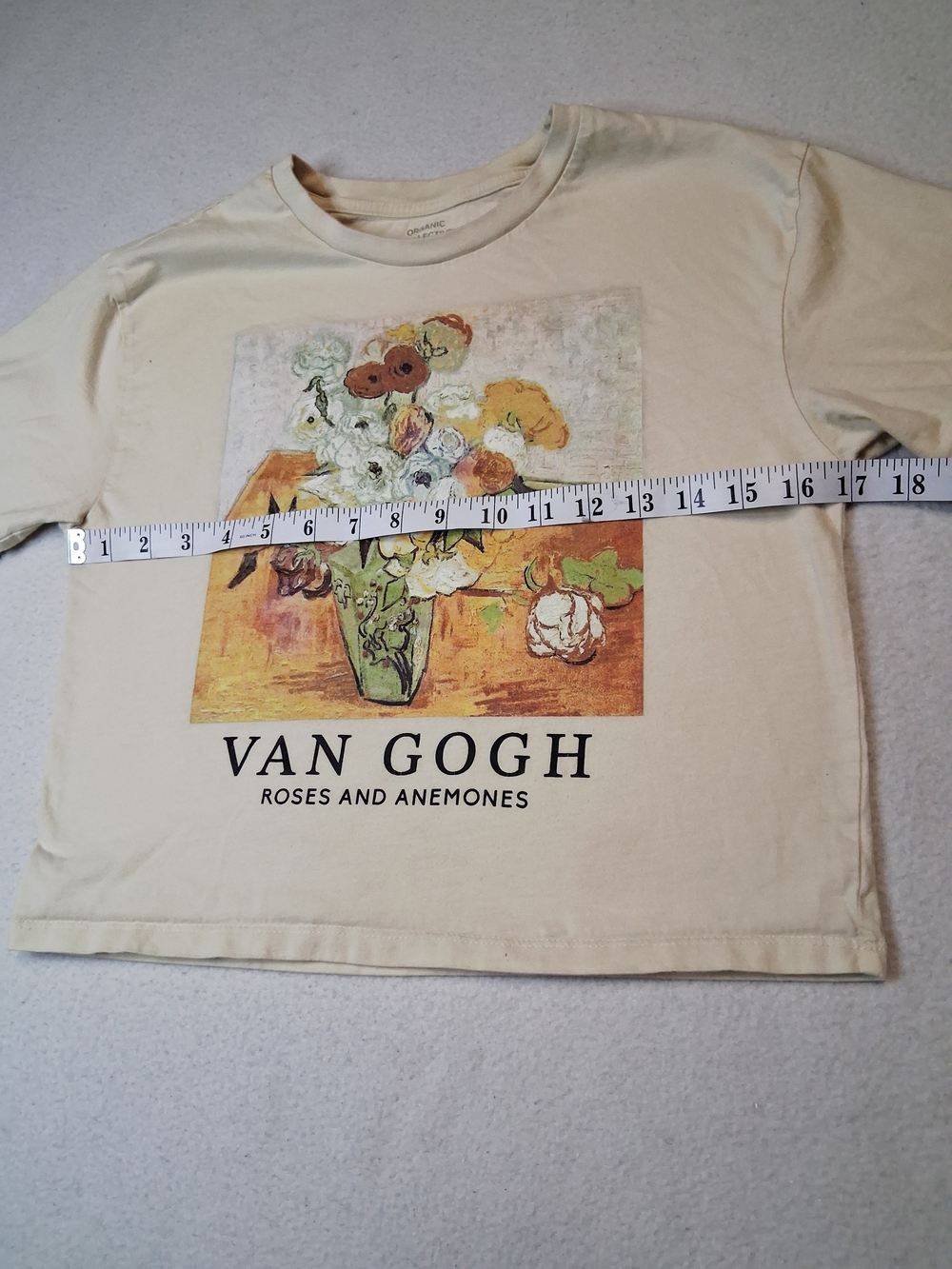 Cream Kids' Short-Sleeve Graphic Tee - Roses and Anemones - Picture 3 of 6